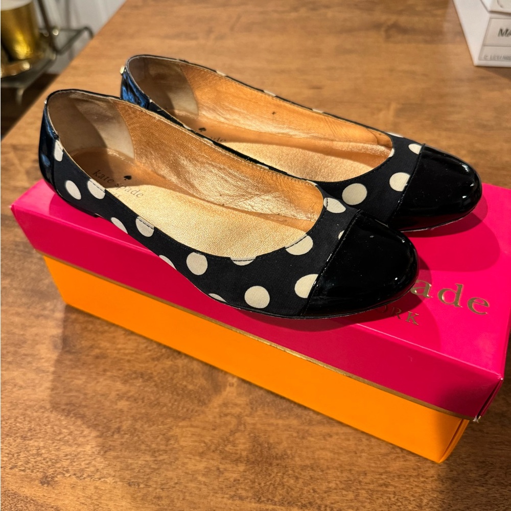 Kate spade polka dot flats